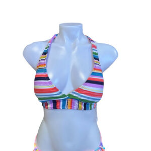 Women's Anne Cole Bikini Top Size L Multi